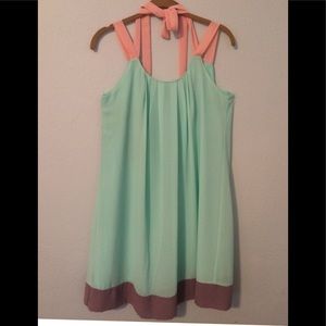 Silk, Mint Halter Sundress by Ya Los Angeles, M